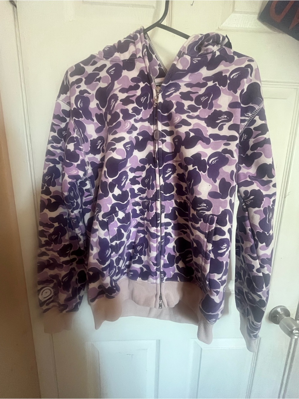 Bape Purple & Light Purple Camo Zip Hoodie
